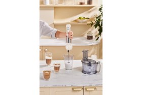 Resim Empressco 7'den 1'e Çok Fonksiyonlu 1000W Süt Köpürtücü Mutfak Robotu, Soft Cream Bej 