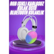 Resim Techno Stock 2025 Model Bluetooth Kulaklık Kulak Üstü Kablosuz Uzun Ömürlü Unısex 