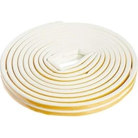 Resim 53.01.049 Kapı Pencere Izolasyon Bandı, Kauçuk Profil, Kendinden Yapışkanlı, Beyaz 