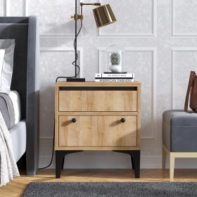 Resim Decormet Orabella Komodin Safir Meşe 