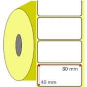Resim Özsaraç Etiket 40 x 80 CM Eco Termal Etiket 500'Lü Sarım 