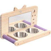 Resim Suntek Besleme Kaplı Kuş Papağan Tüneği Kakadular Için Oyuncak 