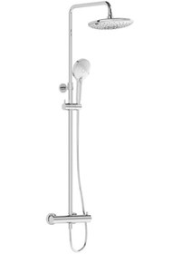 Resim VitrA Duş Kolonu ve Termostatik Duş Bataryası Sistemi, AquaHeat Bliss 240 2F, A47205EXP 