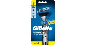 Resim Gillette Mach3 Turbo Tıraş Makinesi 3 Bıçaklı Keskin Performans 1 Yedek Bıçak ile Erkekler İçin 