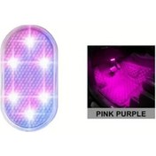 Resim Motion003 Dokunmatik Kontrollü Usb Araç Led Bagaj Lambası - Pembe Mor Çok Renkli Işık 
