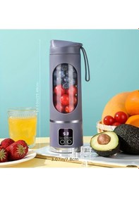 Resim Gateesat Derin Mor Taşınabilir Yüksek Kapasiteli Usb Şarjlı Smoothie Blender 