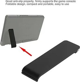 Resim Tyenaza Ana Bilgisayar Arka Braketi, Yedek Arka Kabuk Kickstand Stand Tutucu Ana Bilgisayar Arka Nintendo Switch Konsolu için Katlanabilir Destek Braketi(Black) 
