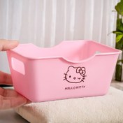 Resim 5 adet Sanrio için Sevimli Kedi Plastik Masaüstü Depolama Kutusu, Çok Fonksiyonlu Depolama Kutusu, Kozmetikler, Kırtasiye, Atıştırmalıklar için Uygun - Ev ve Ofis Kullanımı için Uygun, Ev Depolama için Masaüstü ve Çekmece Düzenleyici 