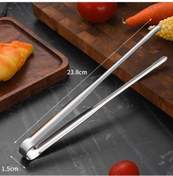 Resim Treasure 1 Adet Mutfak Maşası Paslanmaz Çelik Barbekü Maşası 