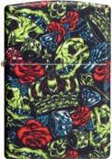 Resim Zippo Çakmak 49193 Skull Crown Design 49696-090641 