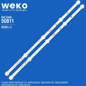 Resim Axen AX024LD004-S2 24'' inç 2 Adet Tv Led Bar 