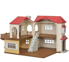 Resim Sylvanian Families Kırmızı Çatılı Işıklı Şehir Evi 5302 