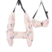 Resim Mews Nook Araba H Şekil Kapsamı Yakılık Kıda Araç Uyku Güvenliği Baş Yol Seyahat Yastığı Sevimli Tavşan Deseni Çocuk Güvenlik Boyun Baş Yastığı (Yurt Dışından) 