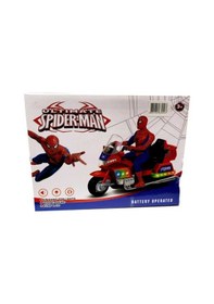 Resim Spiderman Royal Shop Pilli Sesli Işıklı Hareket Edebilen Spiderman Karakterli Motosiklet ...Rs0661. 