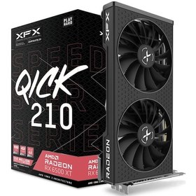 Resim XFX AMD Radeon RX 6500 XT Speedster QICK 210 Black RX-65XT4DBDQ 4 GB GDDR6 128 Bit Ekran Kartı 