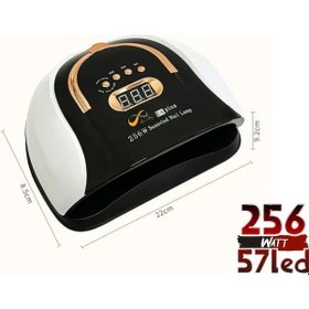 Resim Cloody C4 Plus 256 Watt 57 Led Uv Led Kalıcı Oje Protez Tırnak Kurutucu 