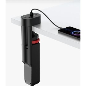 Resim 3x Priz 2x USB 1x Type-C Girişli Priz Masa Kenar Sıkıştırmalı Priz Masaüstü Montaj Akım Koruma Prizi 