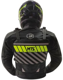 Resim AnkaShop Motosiklet Göğüs Çantası Reflektörlü Yelek Rüzgar Koruma Bol Cepli Pratik Bisiklet Motor Kurye Çanta 