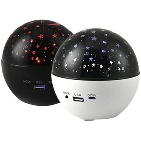 Resim Müzikli Yıldız Yansıtmalı Dekoratif Gece Lambası Çok Renkli 