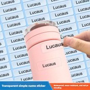 Resim Bilgi Edinme ve Organizasyon için Ofis Malzemeleri ve Çalışma Materyalleri, Organizasyon ve Bireyselleştirme için Etiketleme, Organizasyon ve Bireyselleştirme için 45/60/120/240/360/480 adet Set, Su Geçirmez Polietilen Tereftalat, Bireyselleştirilebilir İsim Etiketleri | Şeffaf İsim Etiketi | Su Geçirmez Etiket 