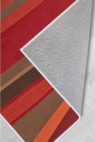 Resim Rovigo Dijital Baskı Yıkanabilir Kaymaz Taban Salon Halısı RVG1435, Kırmızı, 180 x 250 