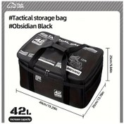 Resim Maxaccess Obsidyen Siyah Kamp Ocağı Çatal Bıçak Takımı Çantası Darbe Emici Tüp Askılı Obsidyen Siyah 