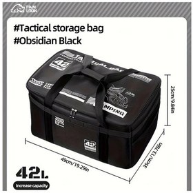 Resim Maxaccess Obsidyen Siyah Kamp Ocağı Çatal Bıçak Takımı Çantası Darbe Emici Tüp Askılı Obsidyen Siyah 