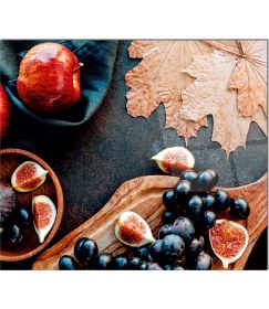 Resim Olinpa Cam Ocak Arkası Koruyucu | Meyve 