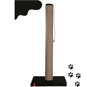 Resim Yeşil Renkli Catnipli Kalın Borulu Tırmalama Tahtası, 90 Cm 