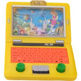 Resim Paras Ticaret Laptop Şeklinde Sarı Su Atarisi Suda Halka Geçirme Oyunu (E.: 12,9 CM X 9,9 CM)(AÇIKLAMAYA BAKINIZ) 