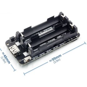 Resim 2x 18650 Pil Şarj Kartı V8 Battery Shield Lityum Li-on Powerbank 