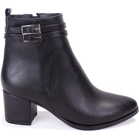 Resim Dagoster Dza07-928975 Siyah Klasik Topuklu Kadın Bot Siyah 
