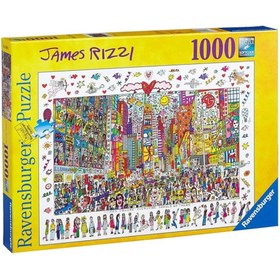 Resim Ravensburger 1000 Parça Puzzle James Rizzi - Times Square 190690 