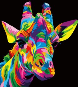 Resim Sayılarla Boyama Seti - Zürafa - 40x50 