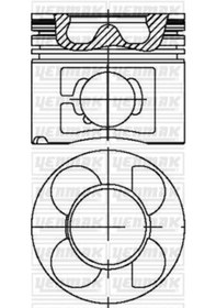 Resim YENMAK 4615-0 Motor Piston Segman Std 330D 530D 730D Freelander Rangerover 