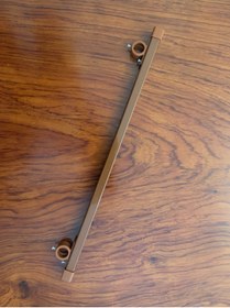 Resim YAŞARMENSUCAT Lüks Alüminyum Rustik Rayı Ceviz 120 Cm 