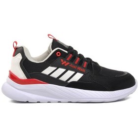 Resim Walkway Siyah Beyaz Kırmızı Kadın Spor Ayakkabı Sneaker Çok Renkli 