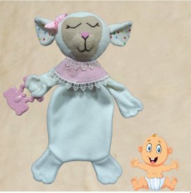 Resim Diş Kaşıma Aparatlı Uyku Arkadaşı Kuzucuk 35 Cm Ekru 