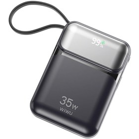 Resim Wiwu WI-P052 Galaxy Serisi Type-C Lightning Çıkışlı Taşınabilir Powerbank Pd 35W 10000MAH Siyah 