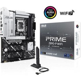 Resim ASUS PRIME Z890-P WIFI Intel LGA1851 Z890 DDR5 8400+MHz(OC) ATX Gaming (Oyuncu) Anakart 