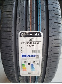 Resim Continental 275/45r20 Eco Contact 6 110v Xl Vol Set Olarak (4 ADET) A-a Değerli Seri 2023 Üretim* 