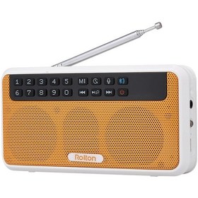 Resim Ximistore9 Rolton E500 Bluetooth Hoparlör: Radyo, Fener, Selfie Modu, Arama, Tf Kart Desteği İle Led Ekranlı Turuncu Ses Cihazı 