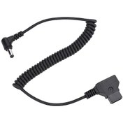 Resim Moveevo D-tap Erkekden Dc 5.5x2.5mm'ye Spiral Yay Kablosu - Bmcc, Monitör, Led Işık İçin Esnek Ve Dayanıklı Güç Transferi 