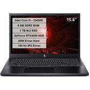 Resim Nitro V 15 NH.QNBEY.002 i5 13420H 15.6" 8GB DDR5 1TB M.2 SSD 60W RTX 4050 6GB FHD IPS FreeDOS Laptop Acer