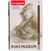 Resim Bruynzeel Ruks Museum Karakalem Seti 12'li 