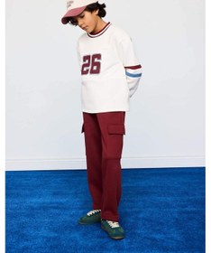 Resim Defacto Erkek Çocuk Loose Fit Kargo Cepli Beli Lastikli Eşofman Altı G5372a825wnbr194 Bordo-br194 