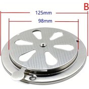 Resim Cloudstore B Model 95-125 Mm Ayarlı Yuvarlak Hava Menfezi, Bbq Ve Davlumbaz İçin 