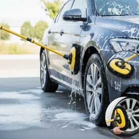 Resim SP Buğz Teleskopik Saplı Kuru Islak Oto Yıkama Fırçası 