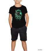Resim My Hero Academy Zuku Siyah Çocuk Tişört Beyaz 
