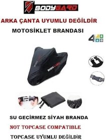 Resim BODYGARD Gilera Runner 180 Motosiklet Brandası,branda,örtü-siyah 